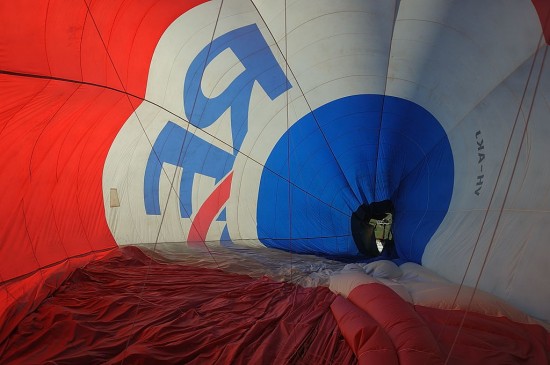 Deflation of the balloon